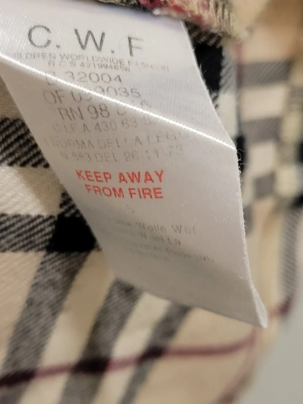 Burberry Plaid Girls Dress